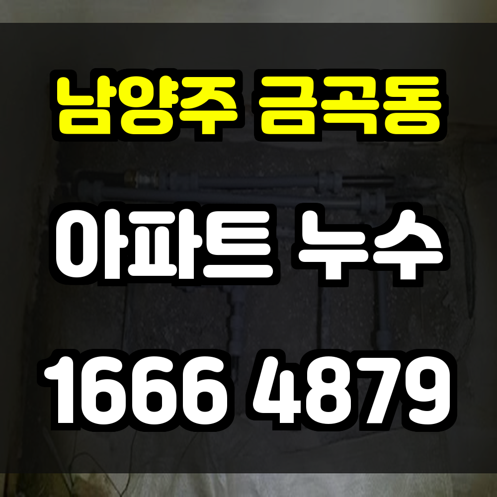 남양주 금곡동 아파트 누수탐지 구조물 손상 전 조기 진단으로 생활을 지키세요