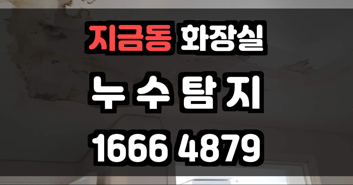 지금동 화장실 누수