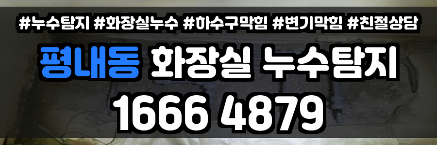 평내동 화장실 누수