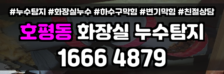 호평동 화장실 누수