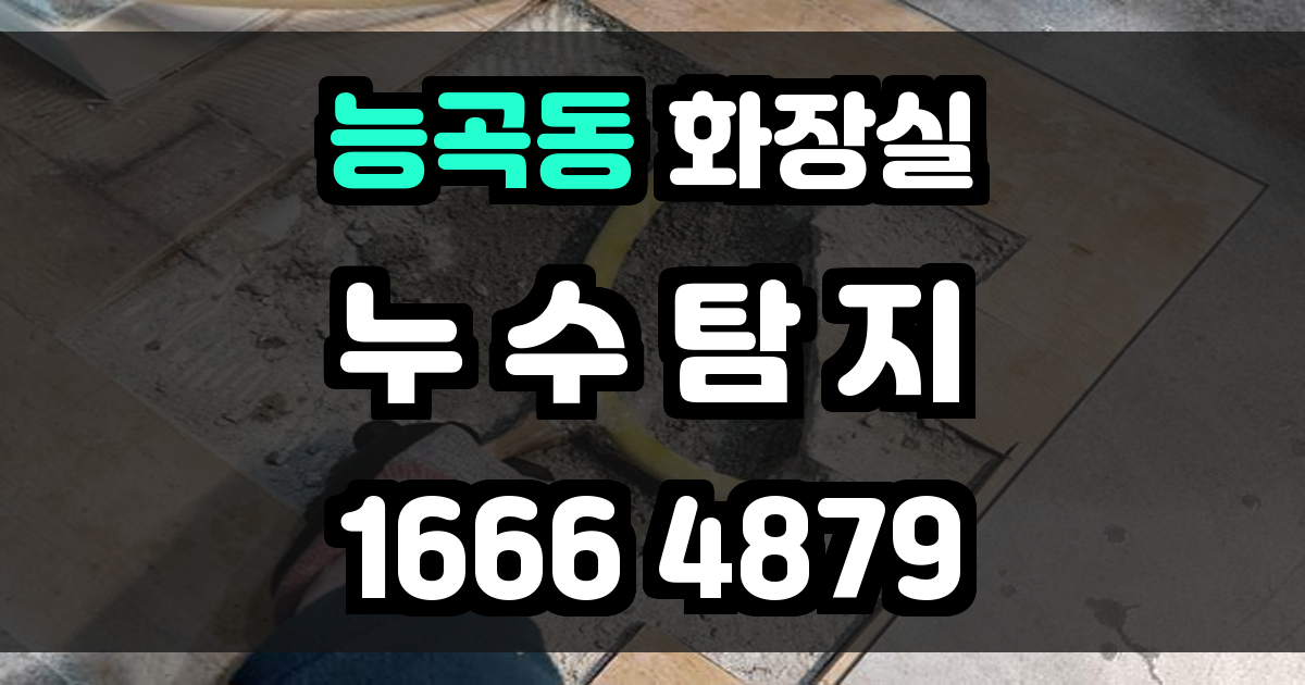 능곡동 화장실 누수