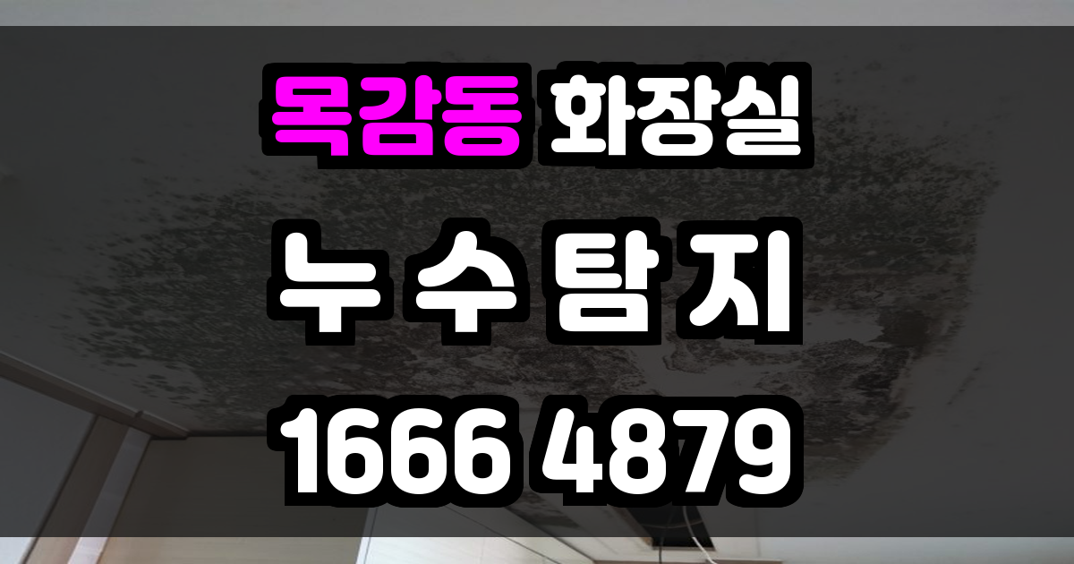 목감동 화장실 누수