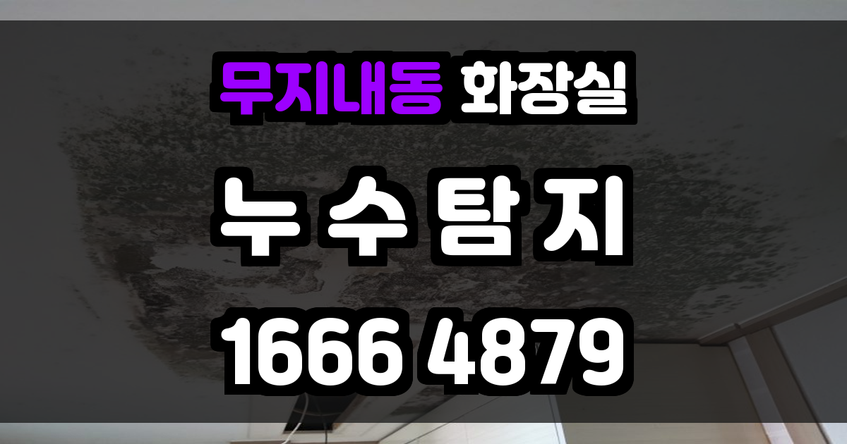 무지내동 화장실 누수