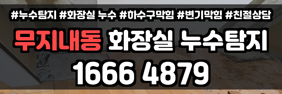 무지내동 화장실 누수
