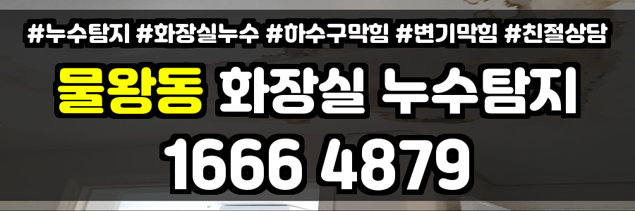 물왕동 화장실 누수