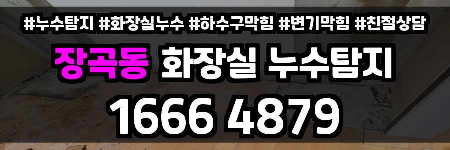 장곡동 화장실 누수