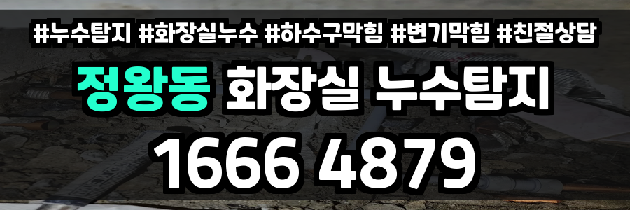 정왕동 화장실 누수