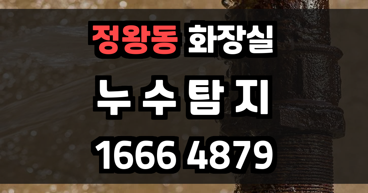 정왕동 화장실 누수