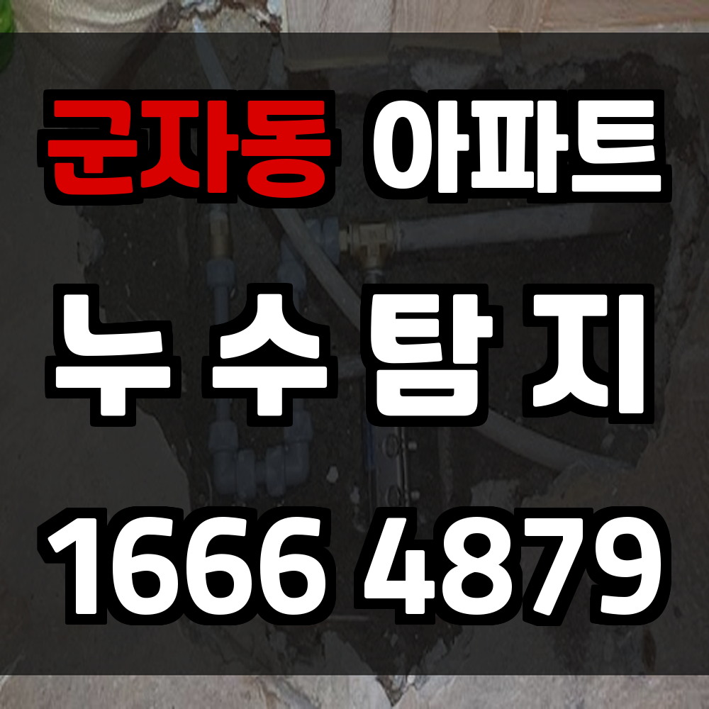 군자동 아파트 누수탐지 빠르고 정확한 탐지 시스템