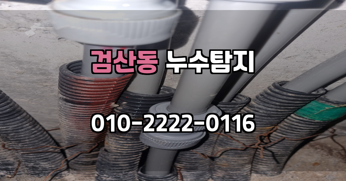 검산동 누수탐지