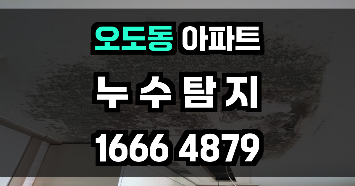 오도동 아파트 누수
