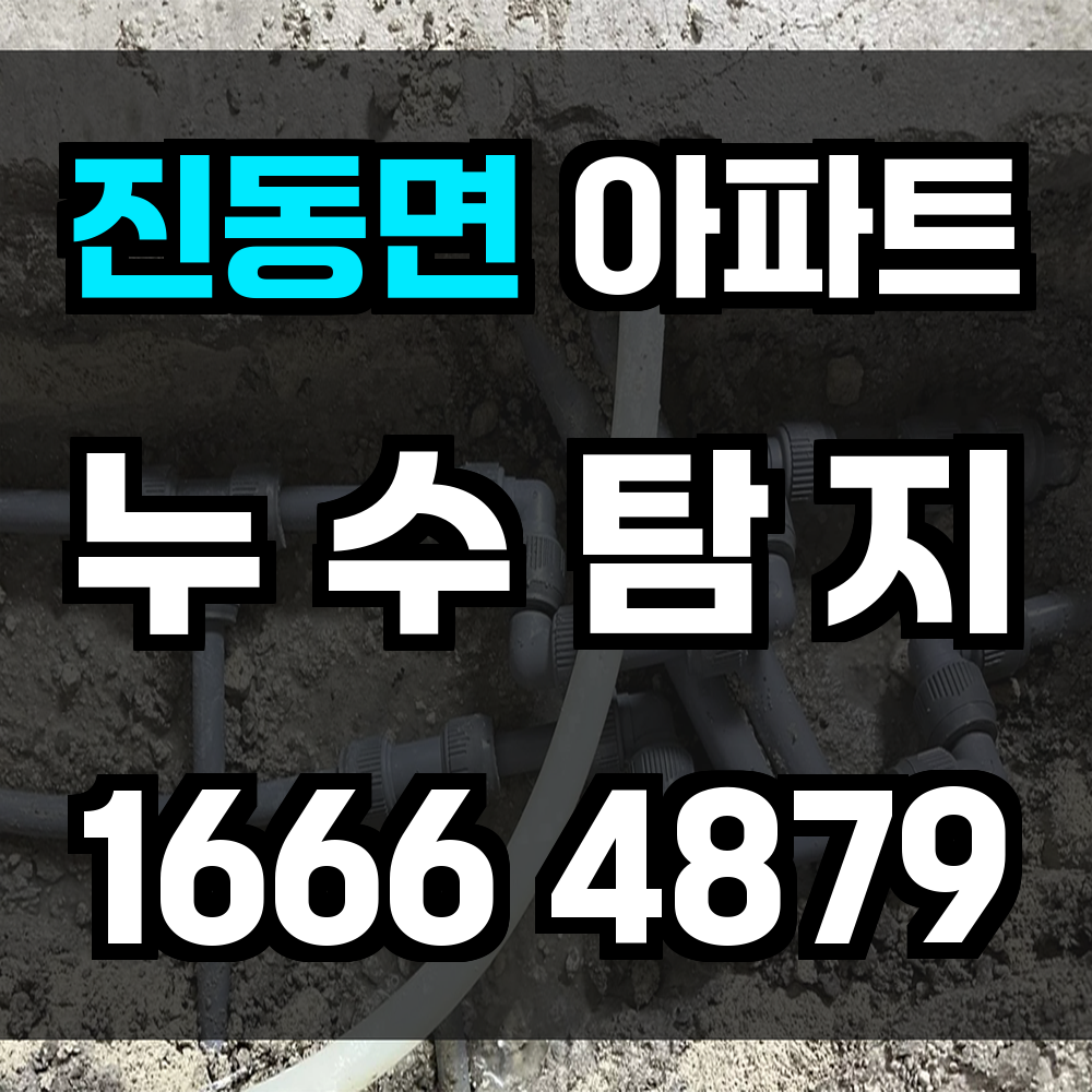 진동면 아파트 누수탐지 건물 내부의 물길까지 정확히 진단