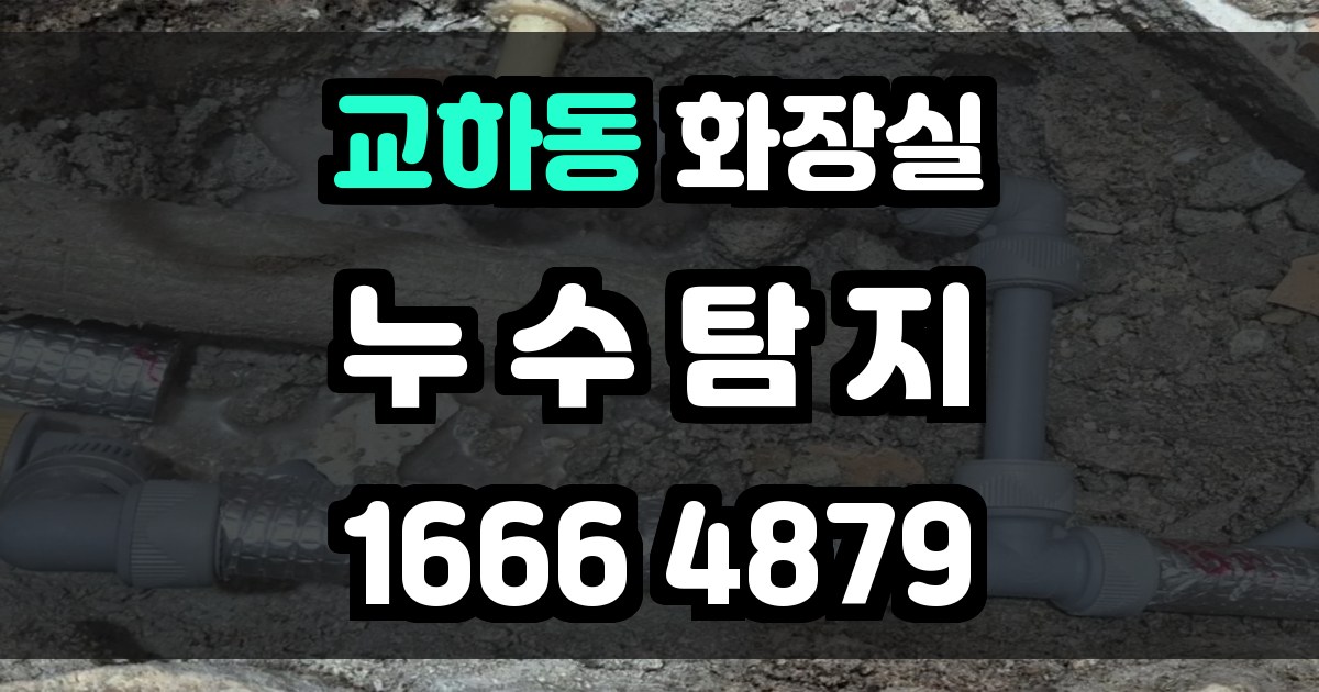 교하동 화장실 누수