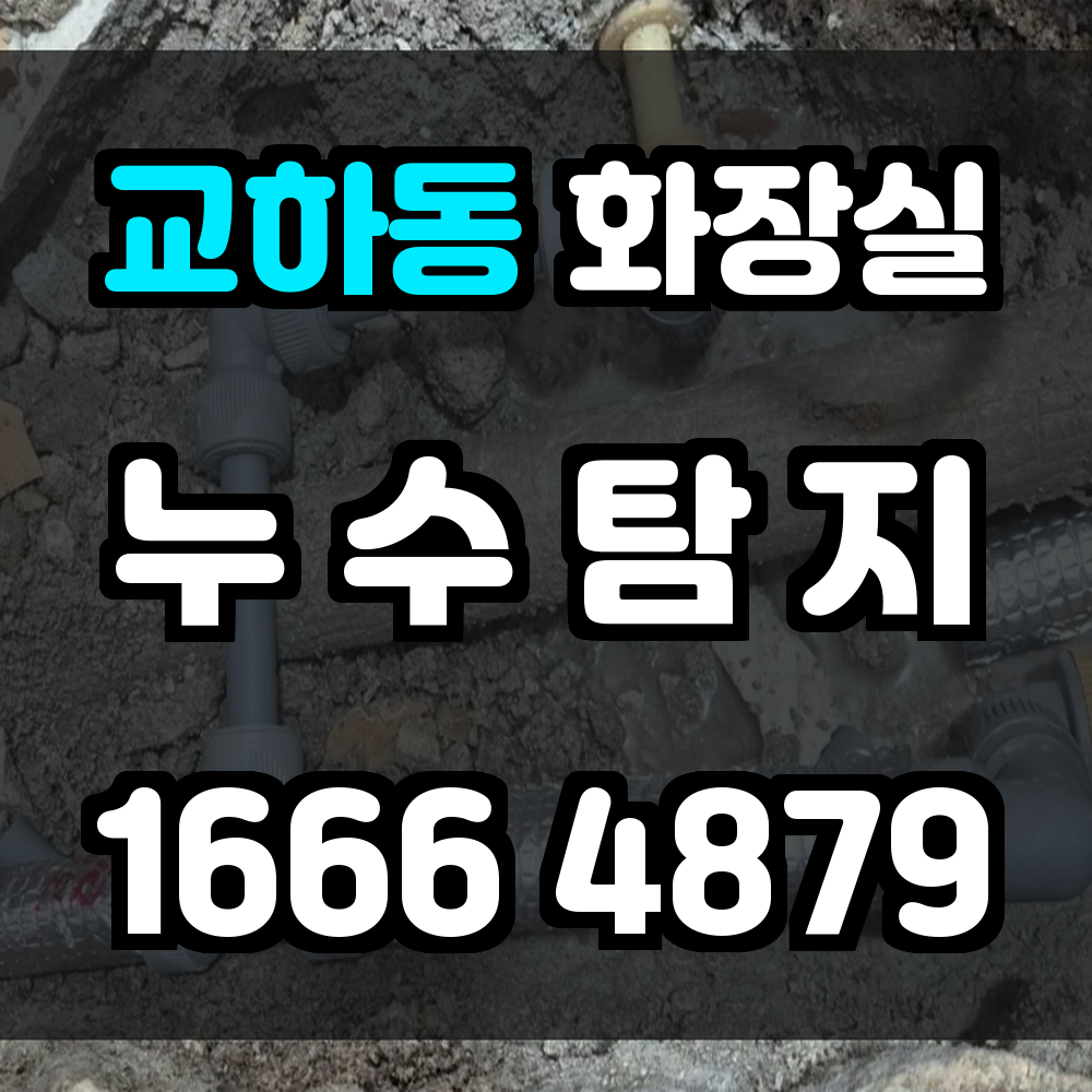 교하동 화장실 누수