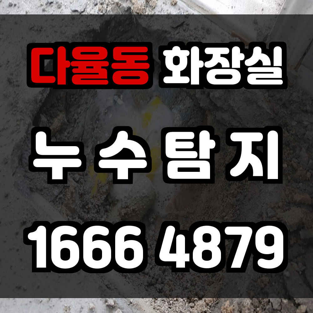 다율동 화장실 누수