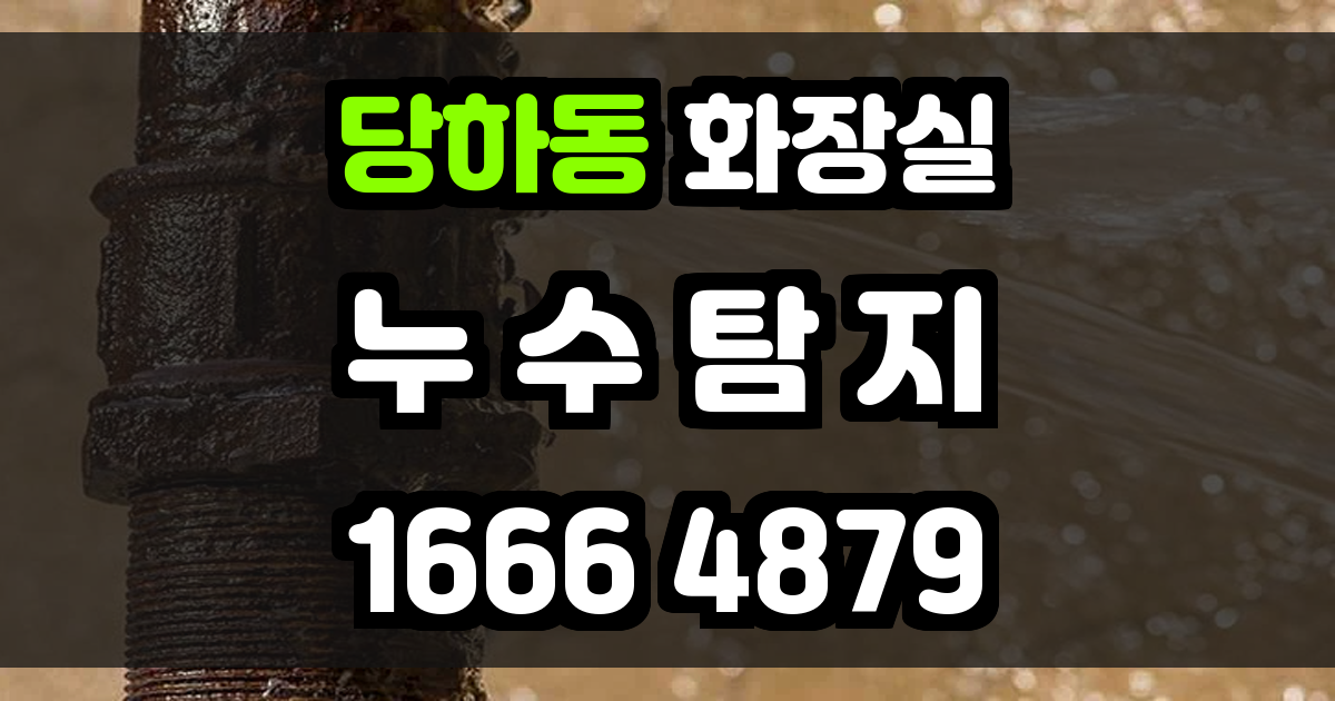 당하동 화장실 누수