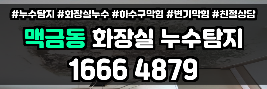 맥금동 화장실 누수