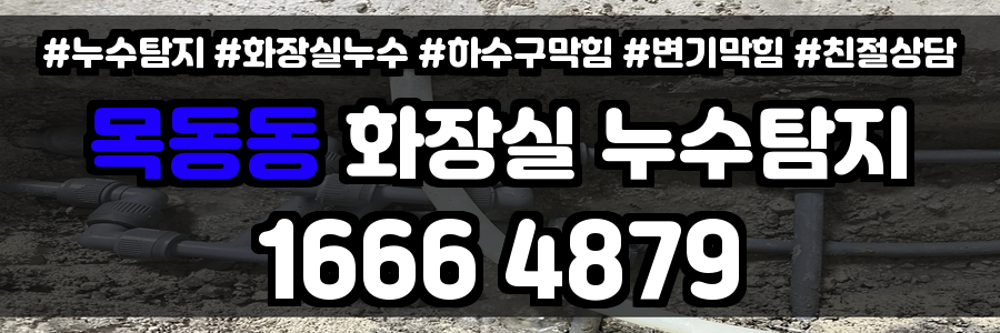 목동동 화장실 누수