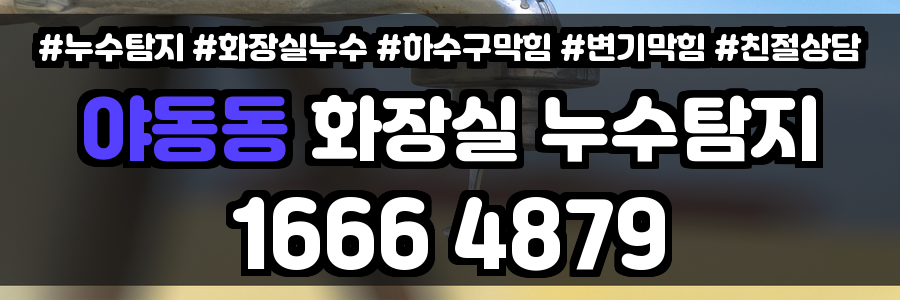 야동동 화장실 누수