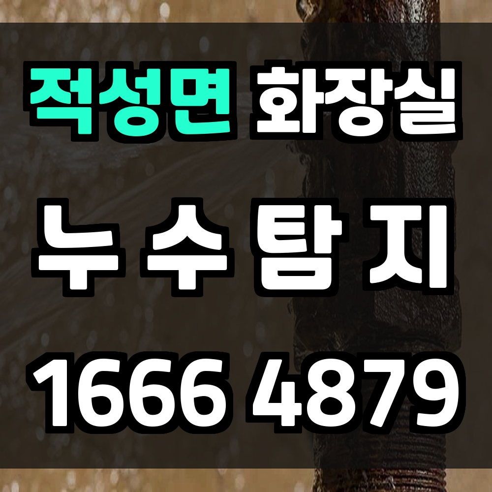 적성면 화장실 누수탐지로 안전과 위생을 동시에 지키세요