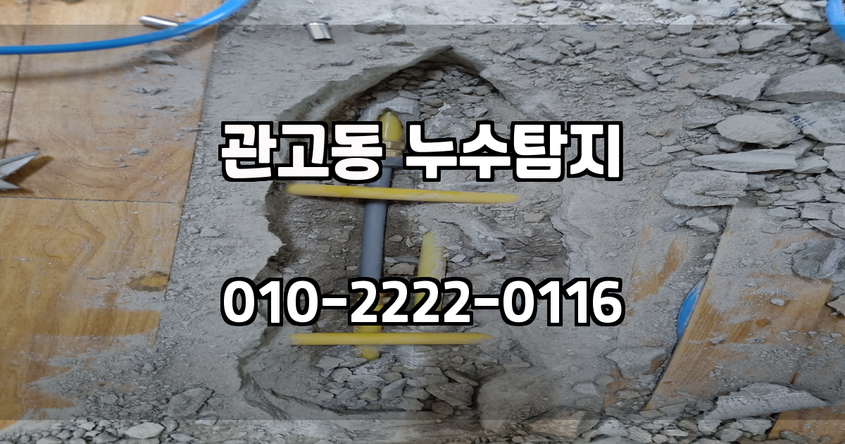 관고동 누수탐지