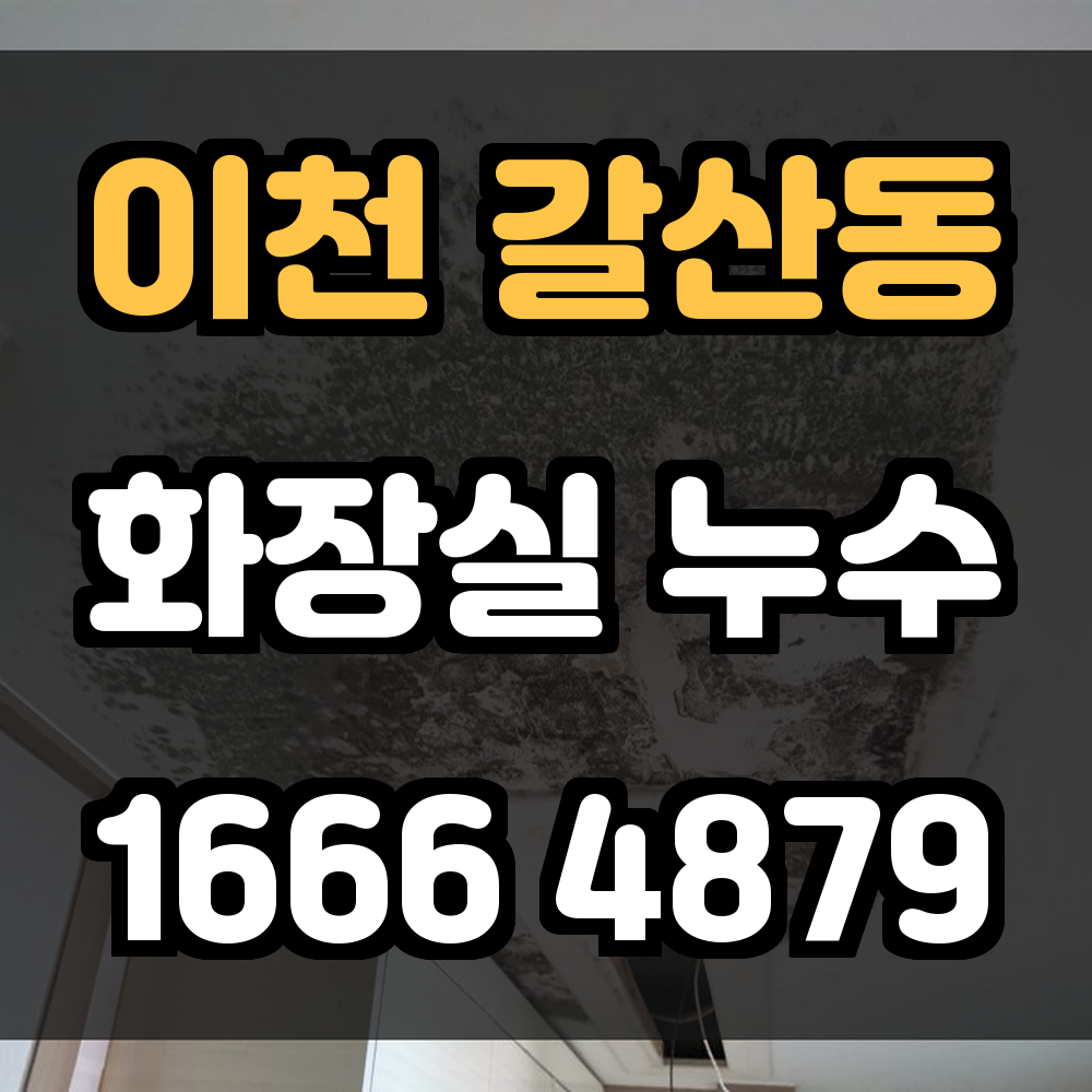 이천 갈산동 화장실 누수