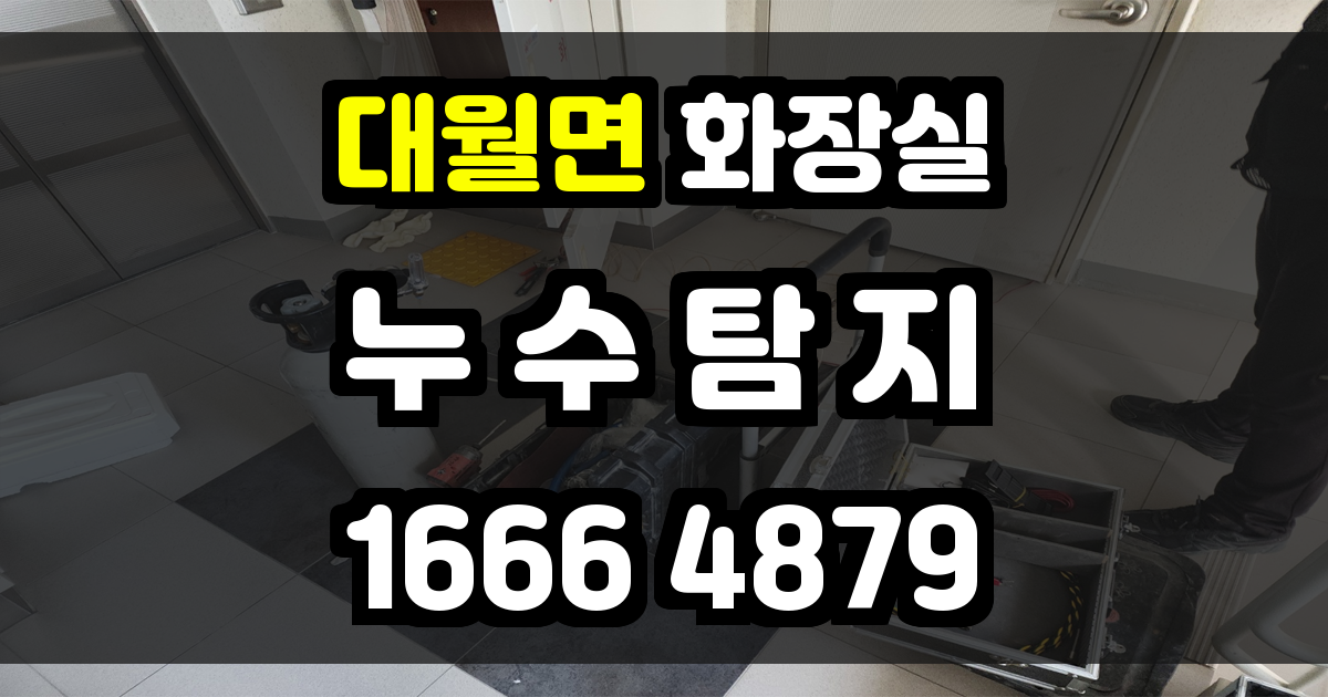 대월면 화장실 누수