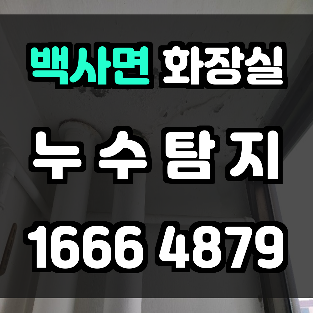 백사면 화장실 누수
