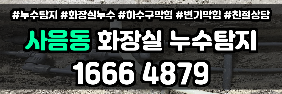 사음동 화장실 누수
