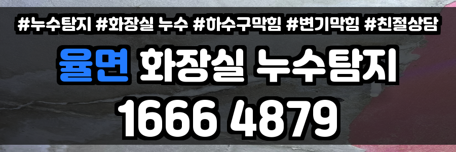 율면 화장실 누수