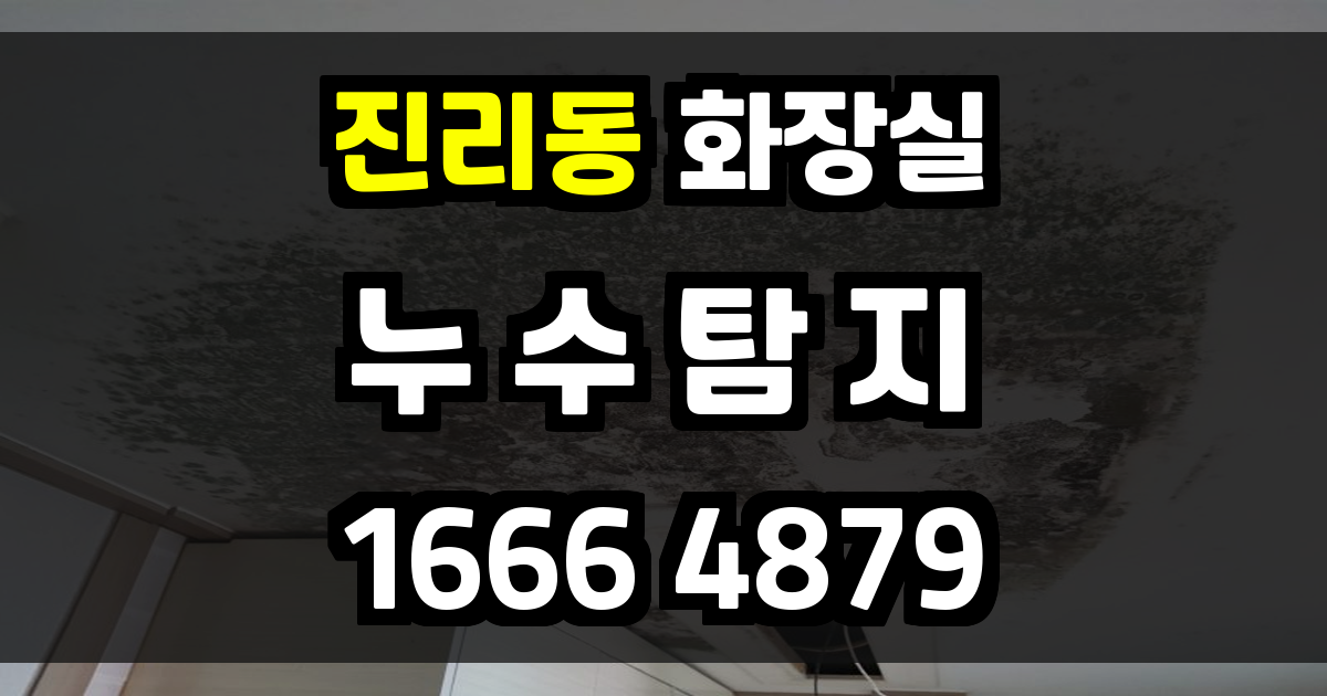 진리동 화장실 누수