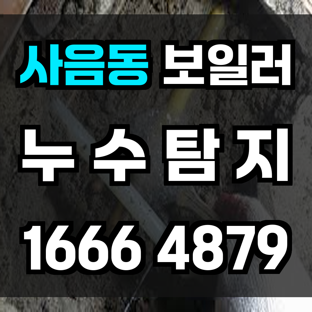 사음동 보일러 누수탐지 작은 이상도 놓치지 않습니다