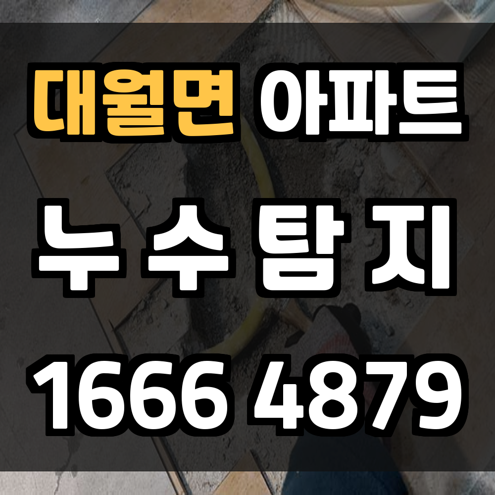 대월면 아파트 누수탐지 정확한 진단으로 피해 최소화