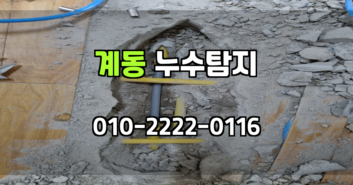 계동 누수탐지