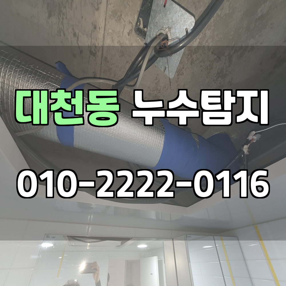 대천동 누수탐지 서비스 지역