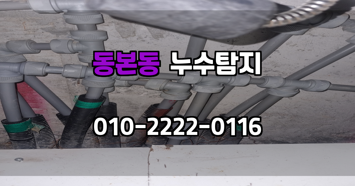 동본동 누수탐지