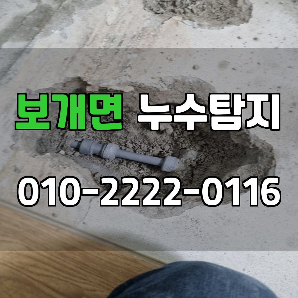 보개면 누수탐지 서비스 지역