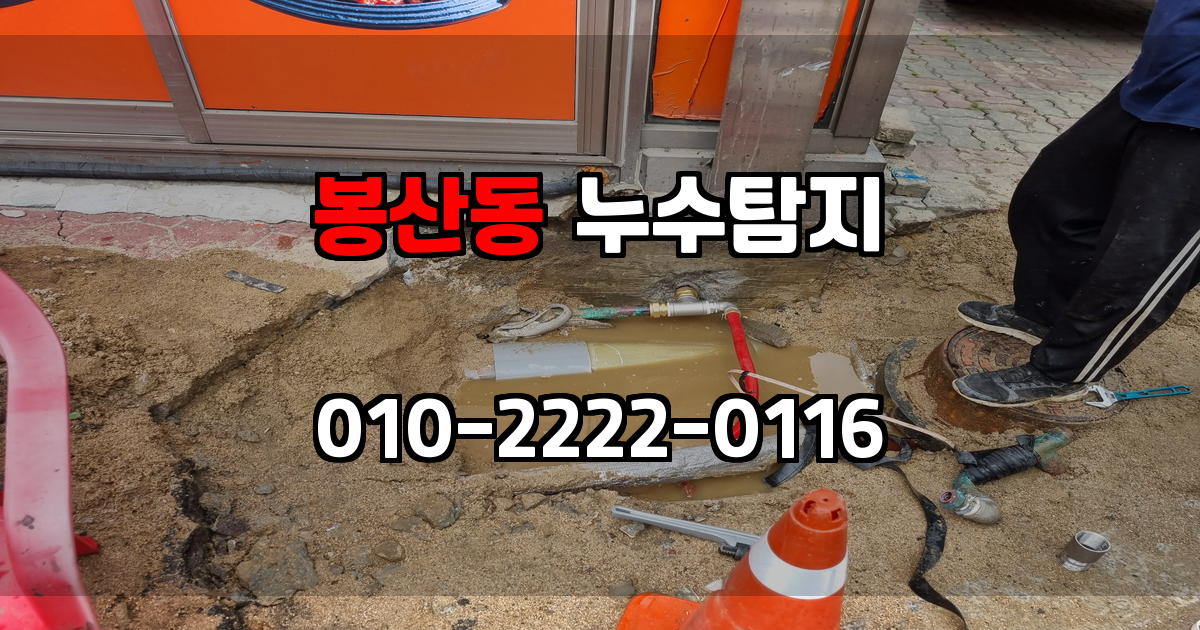 봉산동 누수탐지