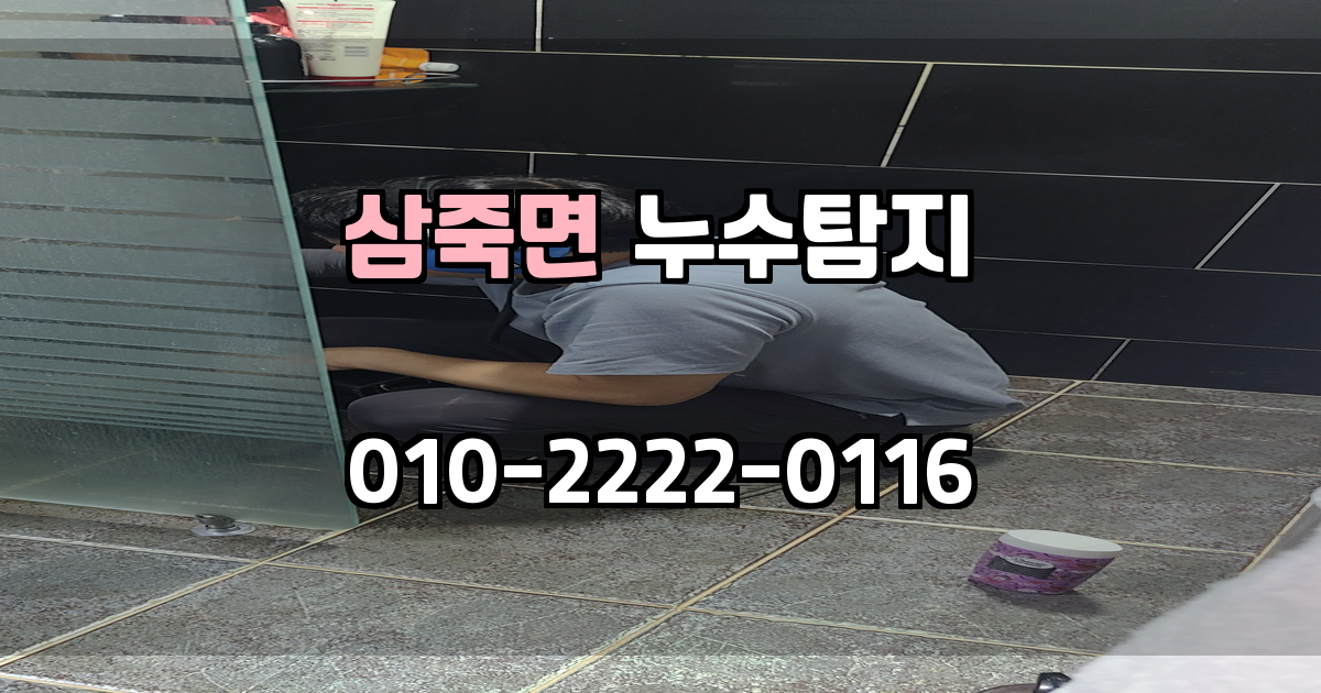 삼죽면 누수탐지