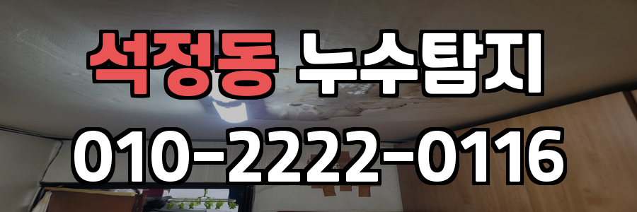 석정동 누수탐지 비용