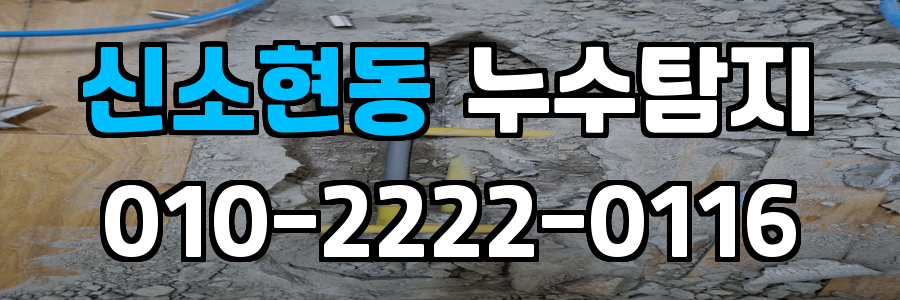 신소현동 누수탐지 비용