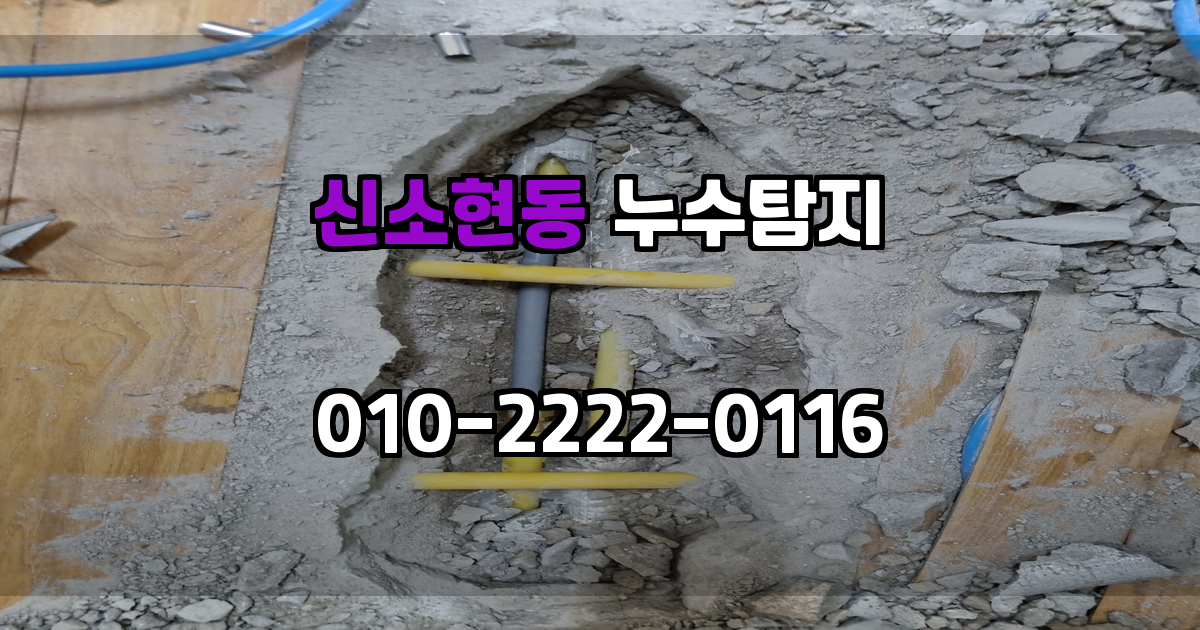 신소현동 누수탐지