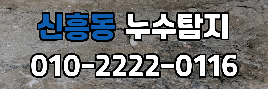 신흥동 누수탐지 비용