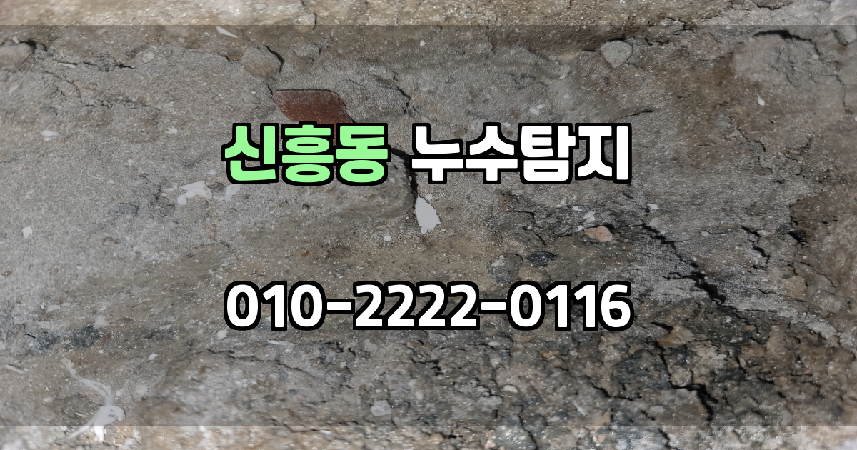 신흥동 누수탐지