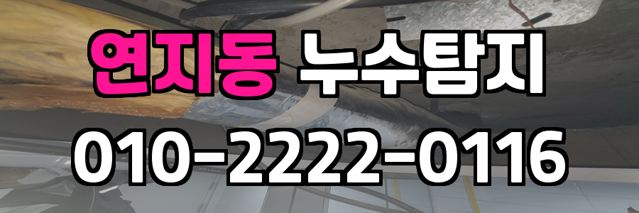 연지동 누수탐지 비용