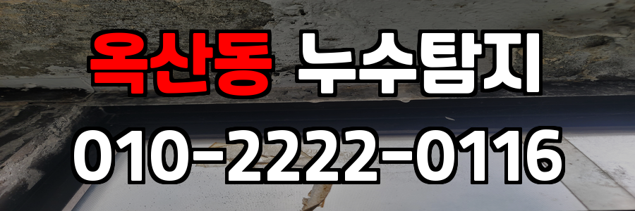 옥산동 누수탐지 비용