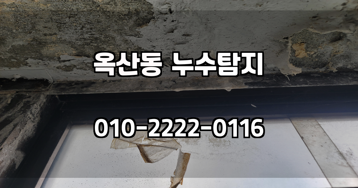 옥산동 누수탐지
