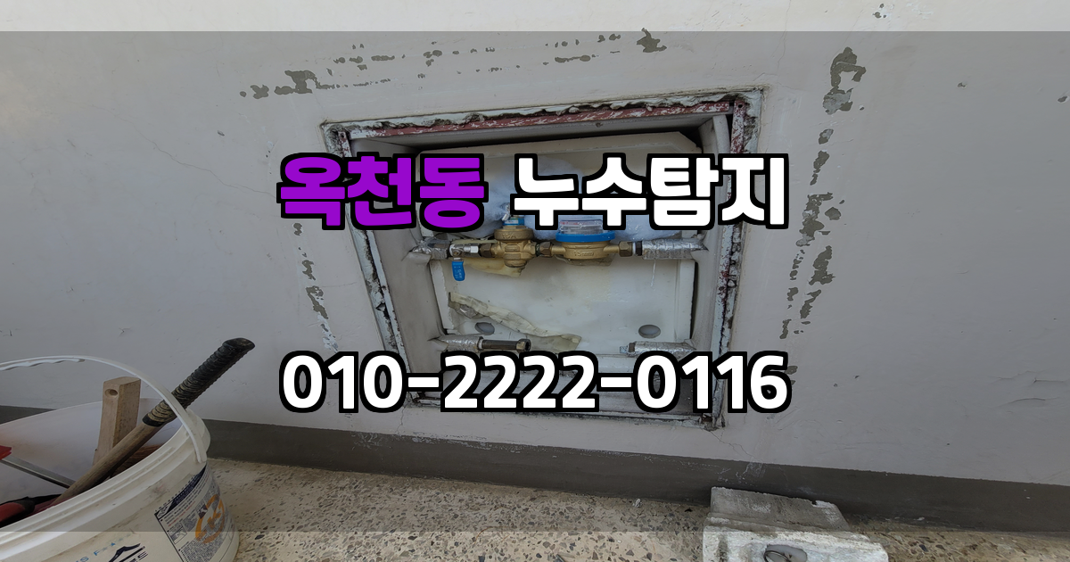 옥천동 누수탐지