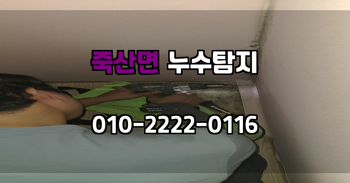 죽산면 누수탐지