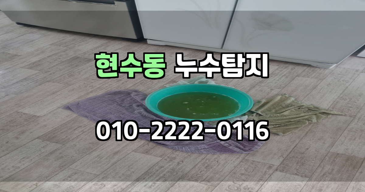 현수동 누수탐지